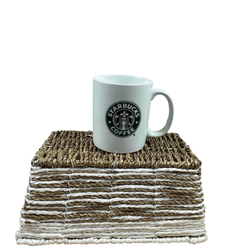 Starbucks 2006 Vintage White Mug with Iconic‎ Green Logo, 8 0z